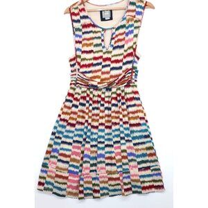 Vintage Maeve Multicolored Sleeveless Dress Medium Soft Girl Flowy